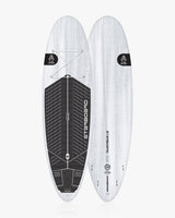 GO Surf Paddleboard in white and black with EVA foam grip