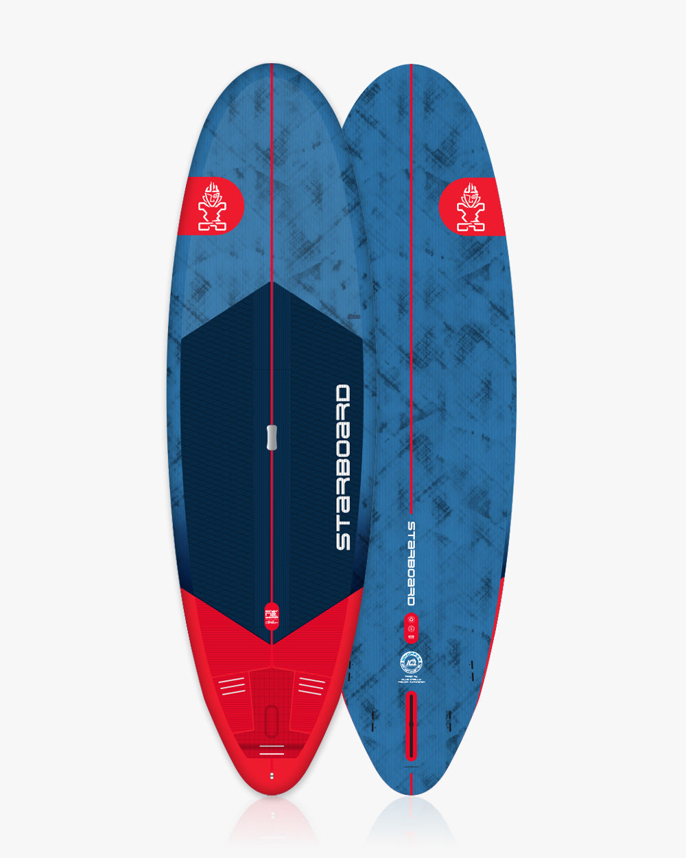 Whopper Paddleboard: 2019 Starboard 8’6’’ Carbon Fiber SUP in Red and Blue
