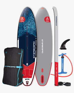 IGO Inflatable Paddleboard: 2019 Starboard 8’6’’ SUP in Red, Blue, Gray