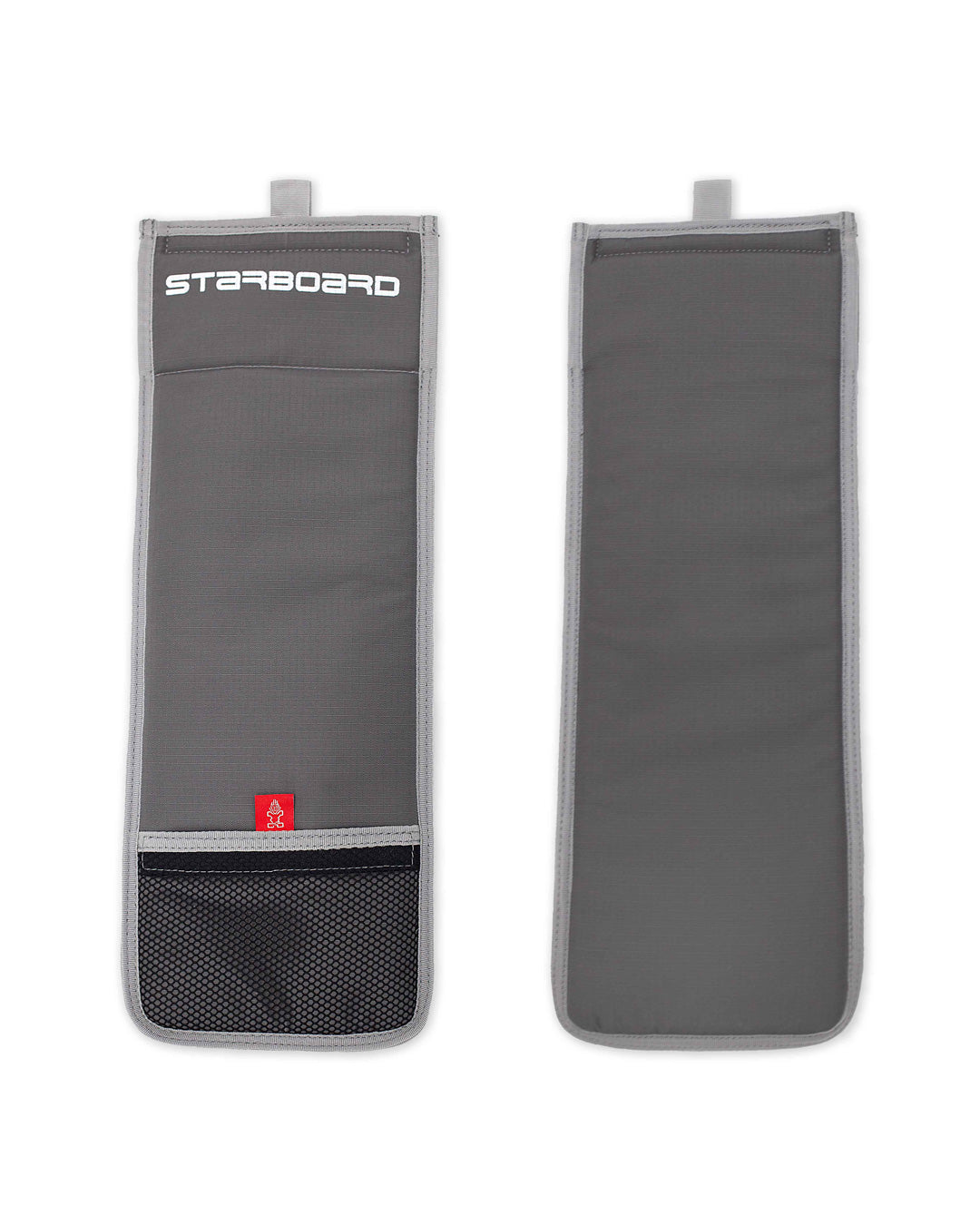 Starboard gray Fin Pouch paddle bag with mesh pocket and logo