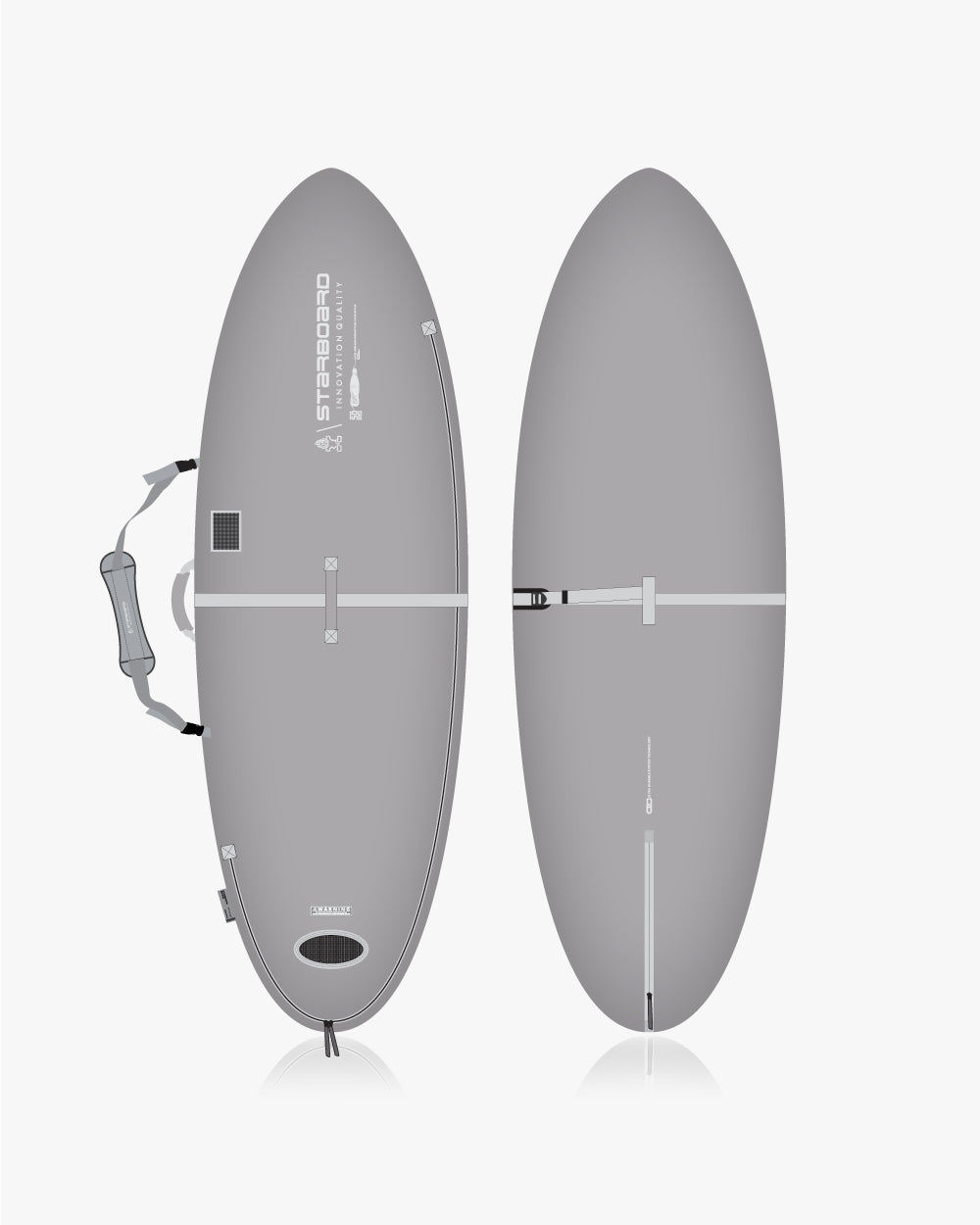 STARBOARD supボードケース 標準サイズ グレー/ブラック SUP Board Bags & Paddle Bags | Starboard