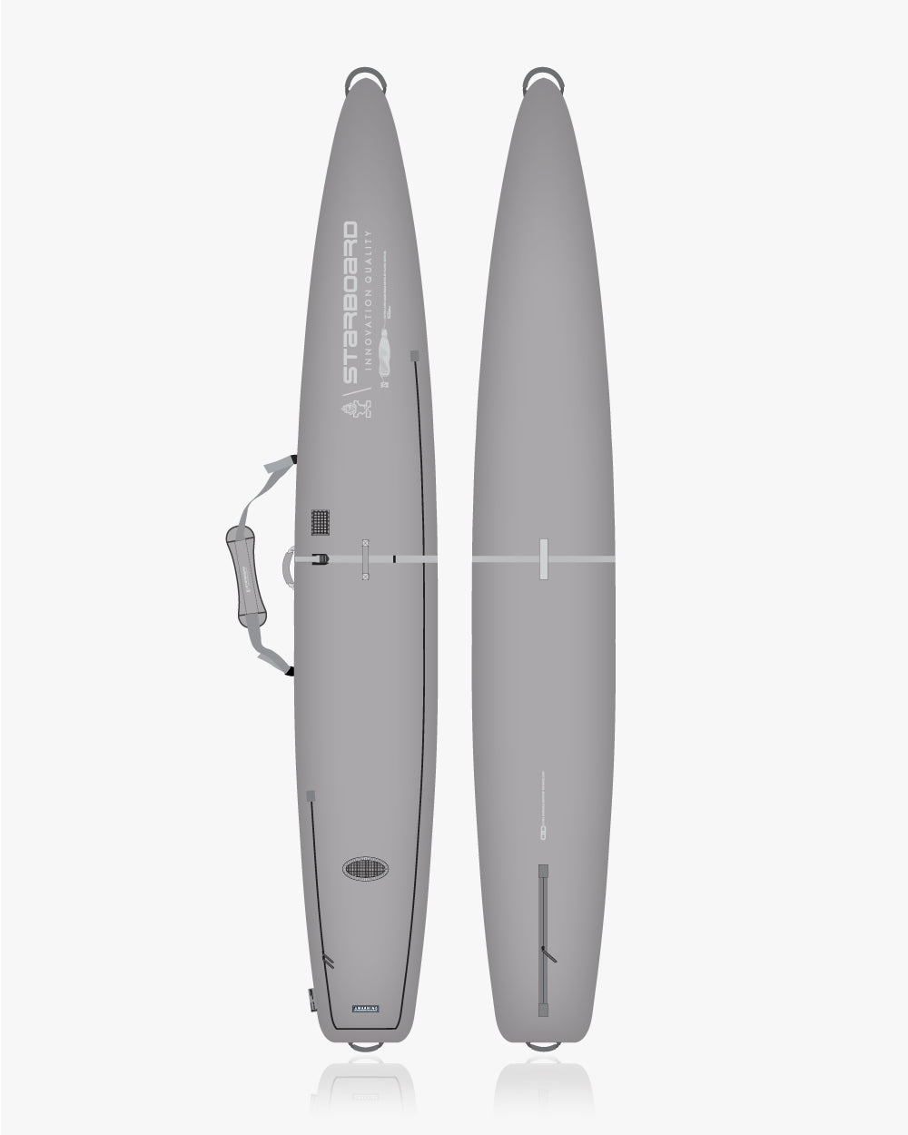 Grey Zero Race Bag inflatable paddleboard with handle and storage