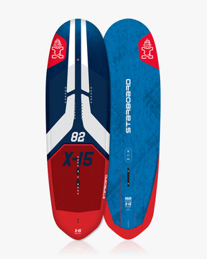 2023 Starboard X-15 8.2 Foilboard in blue, red, white carbon fiber