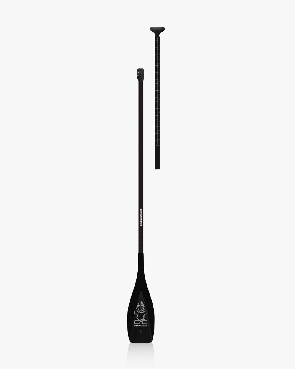 Black 2024 Lima Carbon adjustable kayak paddle with ergonomic grip