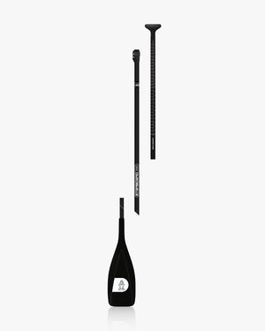 Lima Carbon Paddle: black adjustable SUP paddle with ergonomic handle