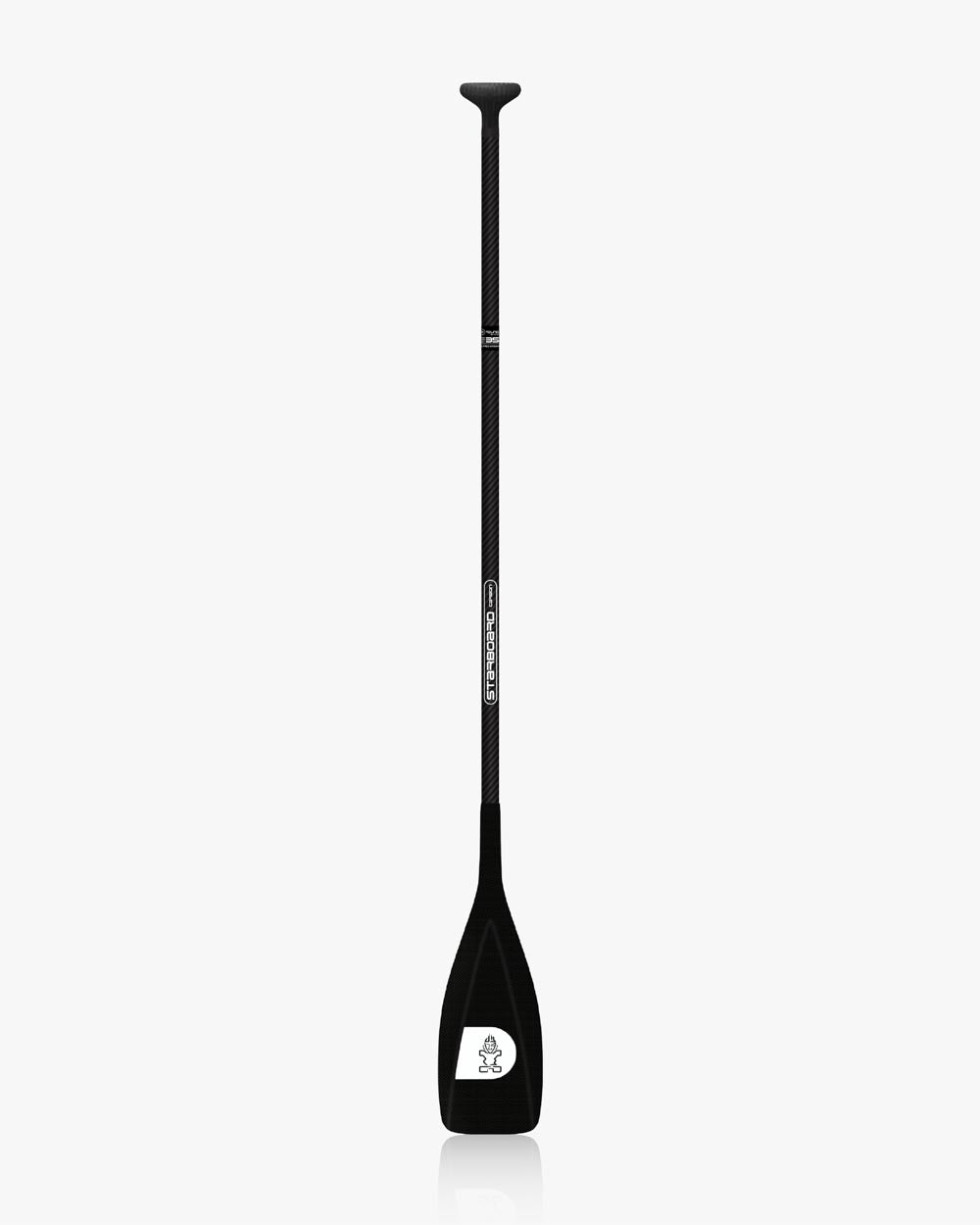 Black Lima Carbon Paddle with ergonomic grip and carbon fiber shaft