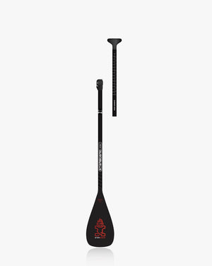 Black Tufskin Paddle with red logo and white text, fiberglass adjustable