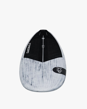 White and black O’Brien Wedge Paddleboard with tie-dye pattern