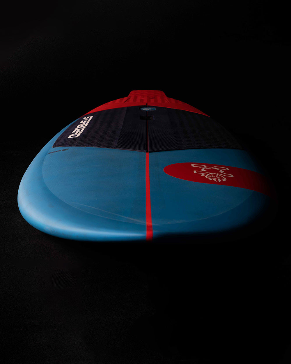 2025 Spice Paddleboard with blue red design and black accents