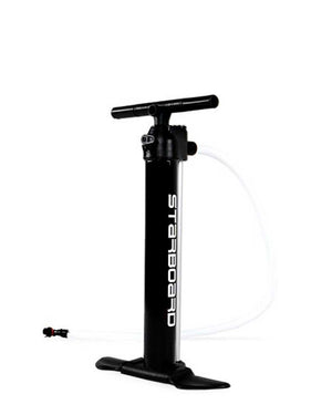 Black Tiki Pump with 2 Nozzle Adaptors, starboard floor design