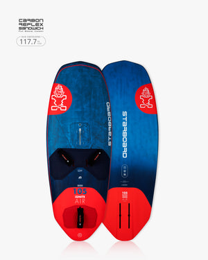 2025 iGNiTE AIR Windfoil Board: Starboard blue red carbon fiber kiteboarding design