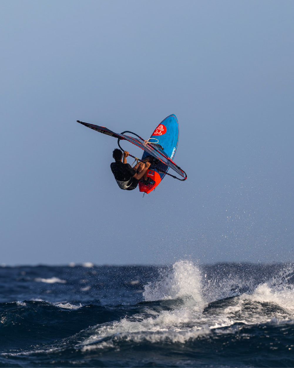 2025 Kode Windsurf Board: blue with black red accents, carbon fiber