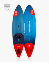 2019 Hyperfoil 13’6’’ foilboard in blue/red with carbon flex sandtouch deck